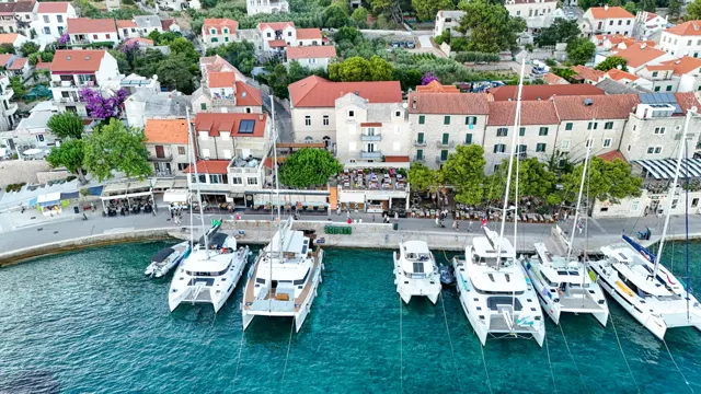 Panorama of the Bol harbour