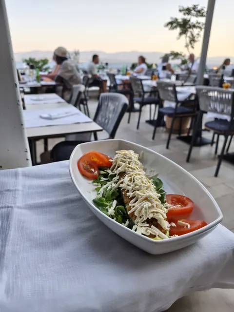 Santo salad served on the terrace